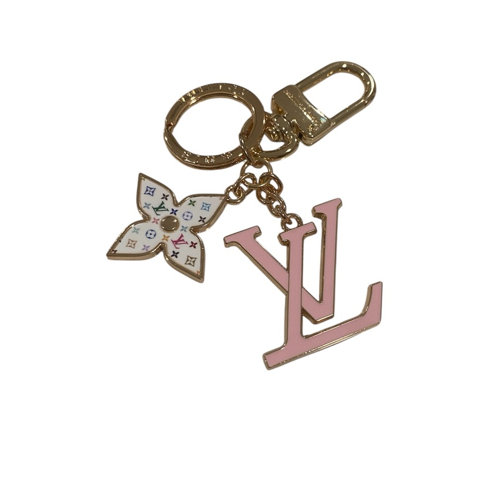 Pink and Gold Keychain